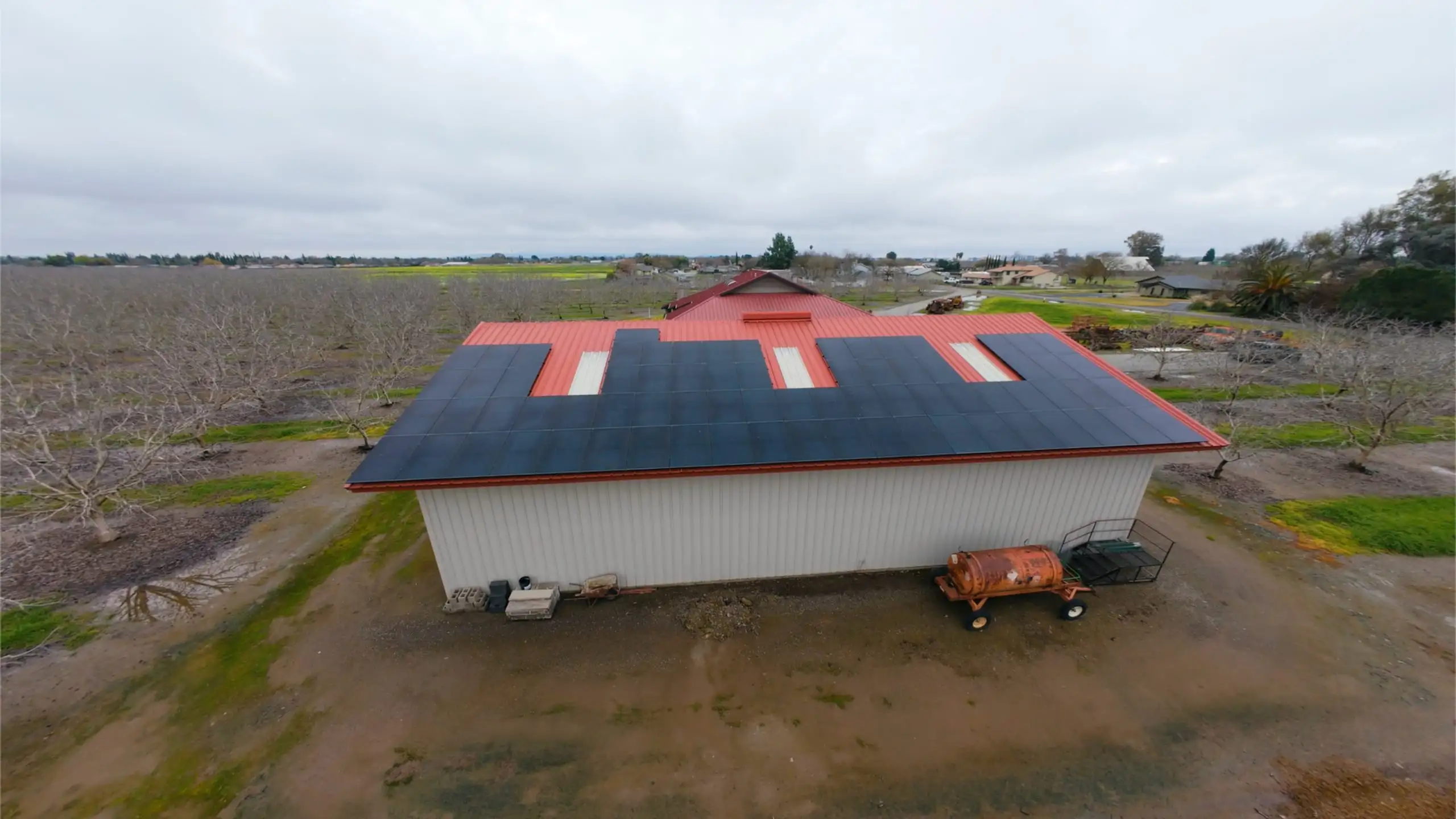 A completed Westhaven Power solar installation on a Northern California property.