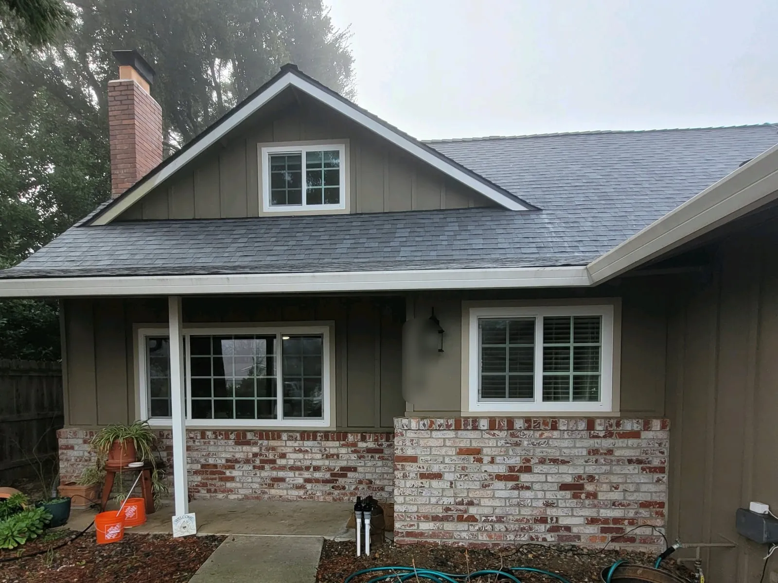 The front of a Westhaven solar customer's home in Davis, California.