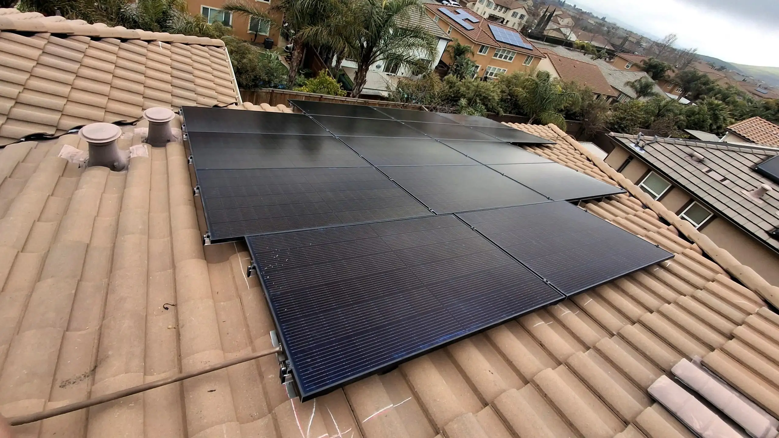 A completed Westhaven solar installation in Vacaville, California.