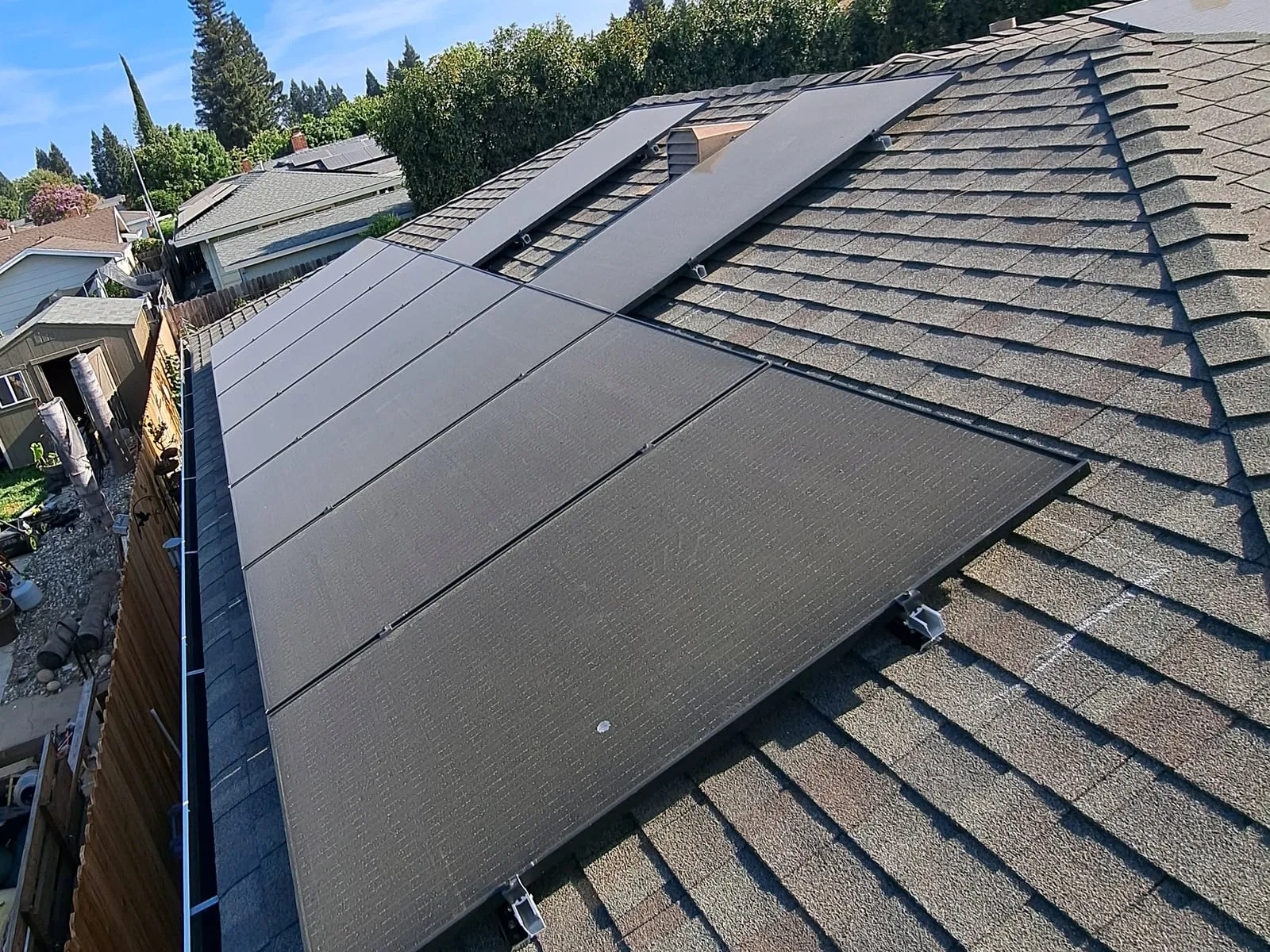 A completed Westhaven solar installation in Yuba City, California.