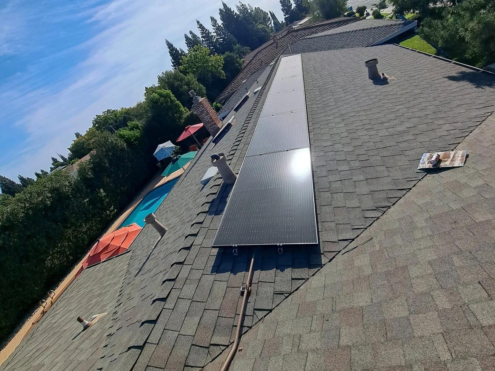 A completed Westhaven rooftop solar array in Yuba City, California.